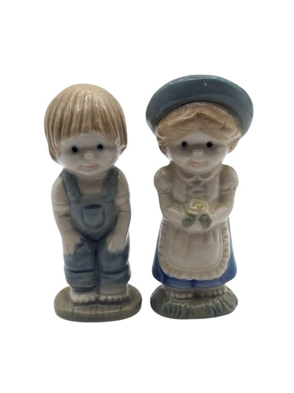 Country Cousins Figurines Set Of 2 Garden Barefoot Porcelain Collectible Vintage